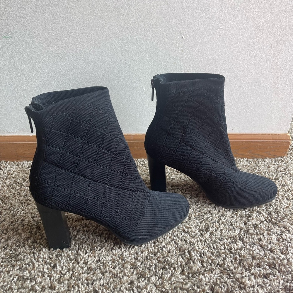 IMPO Stretch Black Ankle Boots